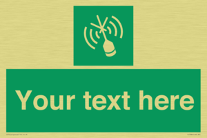 Custom sign safe condition Emergency position beacon